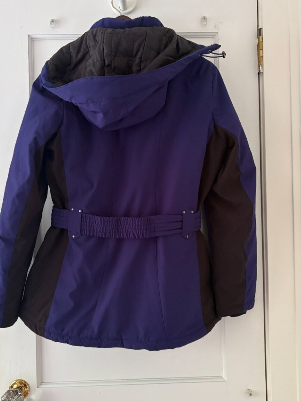 ZeroXposur Coat Size Medium Purple Hooded. NWT Belted - Picture 7 of 13